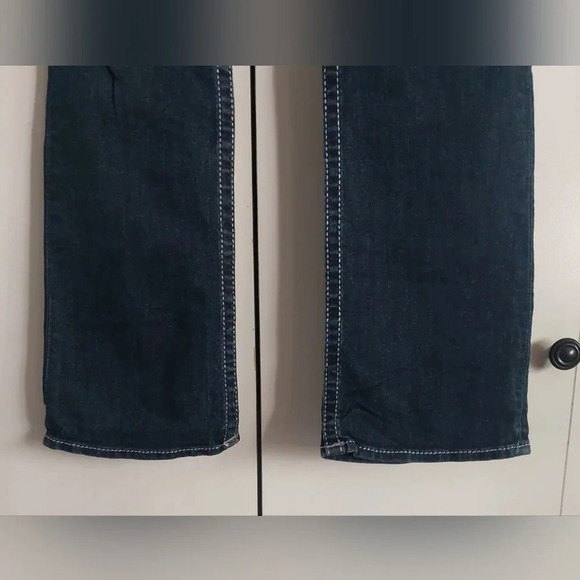 True Religion Vintage USA back flap Rhinestone Pockets Bootcut jeans 29 - Picture 7 of 11